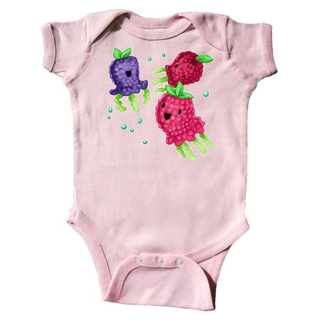 

Inktastic Raspberry and Blackberry Jellyfish-cute and fun Gift Baby Boy or Baby Girl Bodysuit