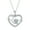 White, variant on Stethoscope Necklace 925 Sterling Silver Nurse Pendant with 12 Months Birthstone, Graduation Gifts Medical Jewelry for Doctor Nurse Medical Student RN