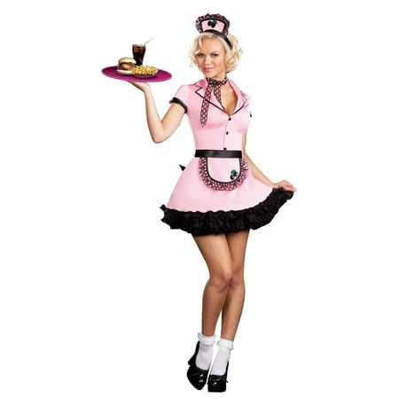 Pink and Black Sherri Cola Women Adult Halloween Costume - Large
