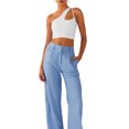 thumbnail image 4 of Coduop Women Sleeveless One Shoulder Crop Top Backless Strappy Tank Top Cut Cut Cami Vest, 4 of 9
