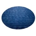 thumbnail image 3 of MagicRugs Solid Navy Blue 8X8 Oriental Modern Round Rug, 3 of 11