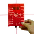 thumbnail image 3 of Tarjeta de objetivo de nivel láser vertical/horizontal Placa de haz de línea roja/verde (roja) Sywqhk Para estrenar, 3 of 9