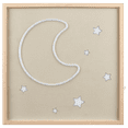 thumbnail image 1 of Bouclair Beige Moon & Stars Neon Wall Art, 1 of 5