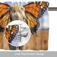 thumbnail image 6 of Funny Elephant Valance Curtain for Windows Elephant with Butterfly Ears Grassland Rod Pocket Curtain Valances Short Window Treatments Panels for Kitchen Bathroom Laundry Room Basement 42 x 18 Inch, 6 of 9