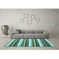 thumbnail image 3 of Ahgly Company Indoor Rectangle Abstract Light Blue Contemporary Area Rugs, 2' x 3', 3 of 4