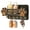 Black, variant on Rebee Vision Decorative Dog Leash Holder for Wall - Dog Accessories Organizer with Floating Shelf and 6 Key Hooks (Brown)