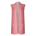 thumbnail image 4 of Joau Cardigan for Women, Women's Summer Sleeveless Lightweight Sweaters Cardigans Fall Casual Oversized Open Front Cardigans Coat with Pockets, 4 of 5