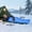 Blue, variant on Sleeping Bag With Waterproof Compression Sack Lightweight Cold Weather Camping Bag For Hiking Backpacking Outdoor Adventures(Green-180X75Cm)