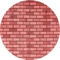 thumbnail image 1 of Ahgly Company Machine Washable Indoor Round Transitional Lava Red Area Rugs, 3' Round, 1 of 7