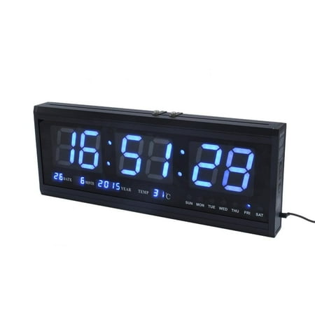 clock display digital desk temperature calendar led number walfront