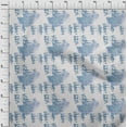 thumbnail image 3 of oneOone Cotton Poplin Grayish Blue Fabric Texture & Mandala Watercolor Diy Clothing Quilting Fabric Print Fabric By Yard 56 Inch Wide, 3 of 4