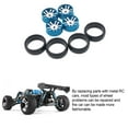 thumbnail image 4 of Wweixi 8x Metal Wheel Rims Drift Compatible With RC Car Metal Upgraded Drift Hub Tire Skin Remote Control Car Metal silver 1Set, 4 of 6