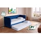 thumbnail image 1 of Cama Doble de Lino Azul Makora Modelo Gambino No Incluye Colchones, 1 of 8