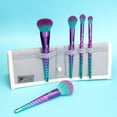 thumbnail image 3 of Moda Brush Mythical Celestial Blue Travel Sized Full Face 6pc Makeup Brush Flip Kit, 3 of 4