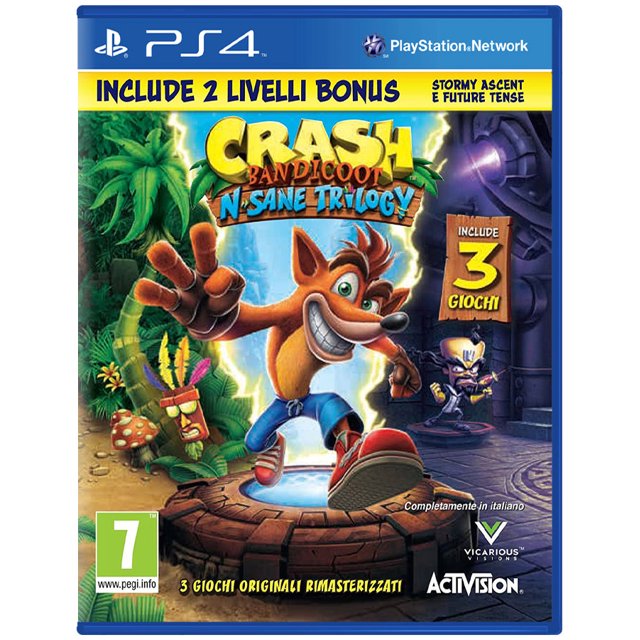 PS4 CRASH BANDICOOT N SANE TRILOGY 2 BONUS (EUR) Activision PS4CBNST2BE