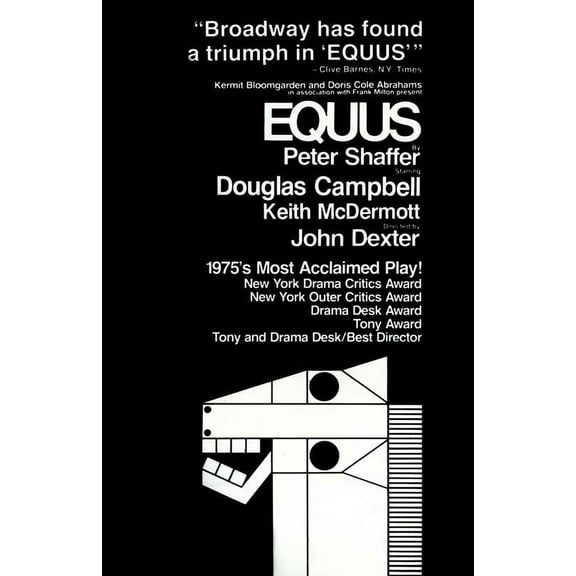 Equus (Broadway) - movie POSTER (Style A) (11" x 17") (1974)