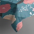 thumbnail image 3 of Pioneer Flower Floral Print Pattern Rectangle Tablecloth 60"x84",Waterproof Polyester Rectangle Table Cloth, Wipeable Spillproof Polyester Tablecloth for Dining, Camping, Indoor and Outdoor, 3 of 5