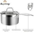 thumbnail image 6 of Duxtop 17PC Professional Stainless Steel Induction Cookware Set with Ceramic Coating Nonstick Frying Pan, Oven & Dishwasher Safe(Brown), 6 of 7