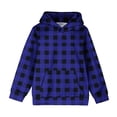 thumbnail image 3 of RXIRUCGD Chandail à Capuche Oversize Col Rond Mode Enfants Manches Longues Chandail 4-14 Ans pour Filles et Garçons, Bleu, Taille : 7 Ans, 3 of 6