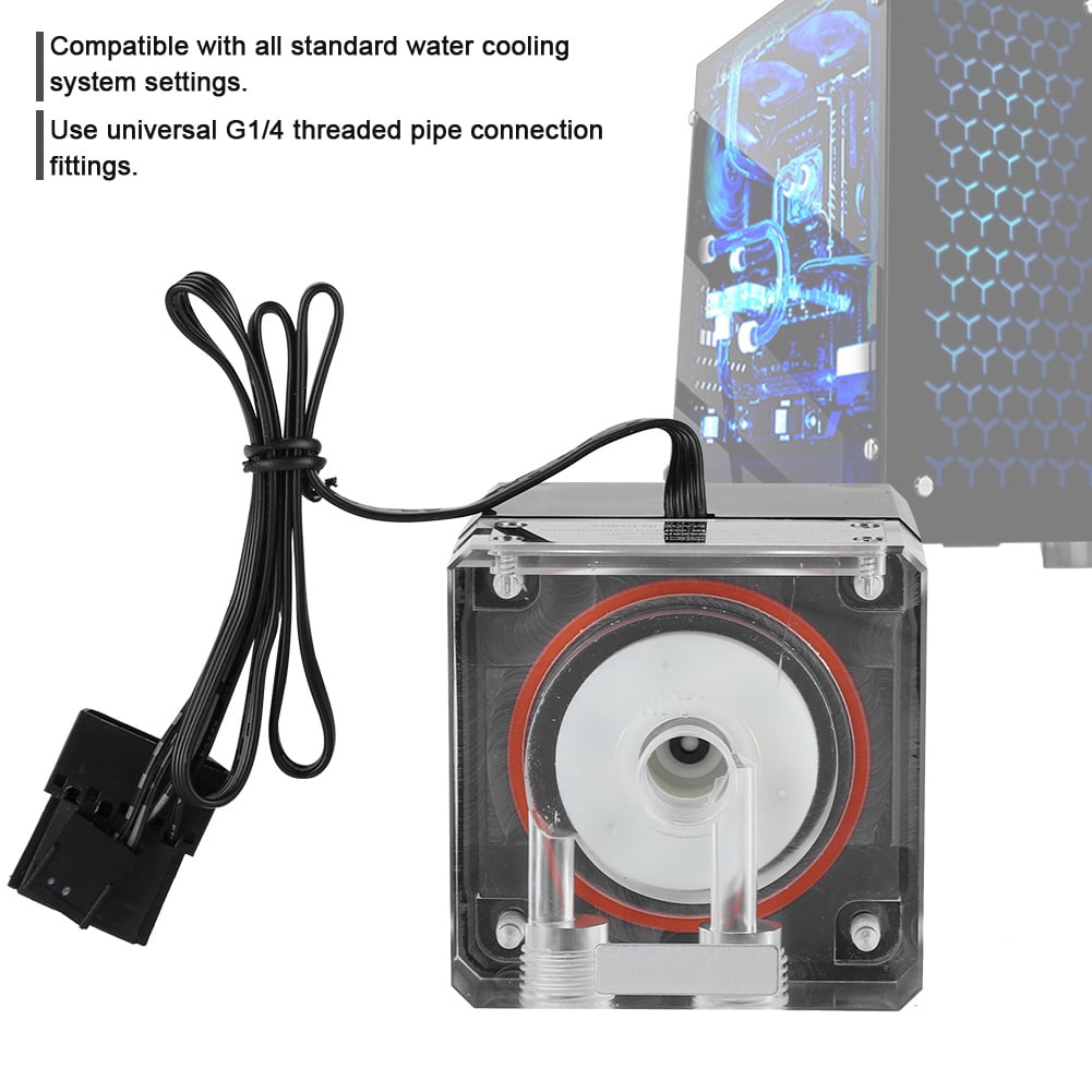 PC Cooling Pump, Beautiful Appearance Sturdy Water Cooling Pump With