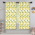 thumbnail image 5 of Blackout Kids Curtains,Yellow Lemon Fruit Slices White Pattern Childrens Insulated Curtains Set Of 2,Bedroom Essentials,Toddler Room Decor 42"x63", 5 of 5