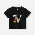 thumbnail image 5 of Marca Disney, camiseta de algodón puro con estampado de Mickey Minnie para verano para niños y niñas, camiseta creativa de calle para bebés, ropa para niños, 5 of 5