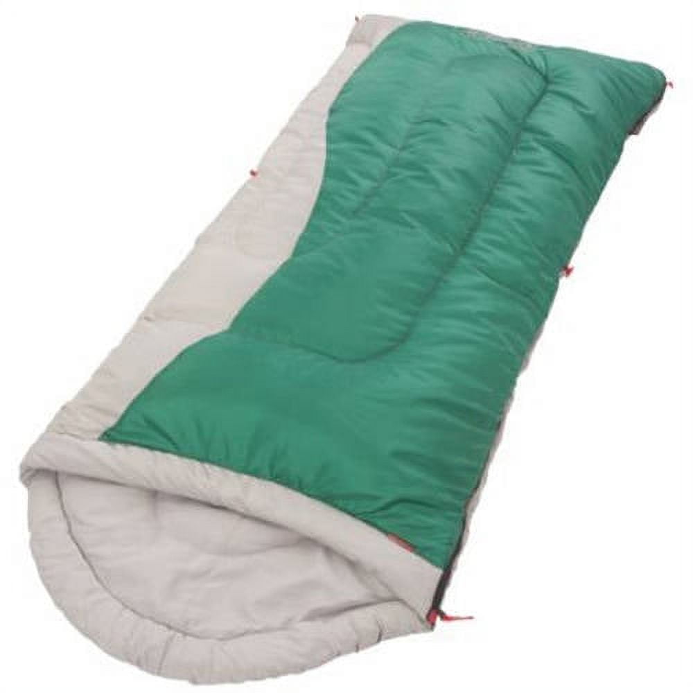 Coleman 40 Degree Contour Sleeping Bag, Green & Grey