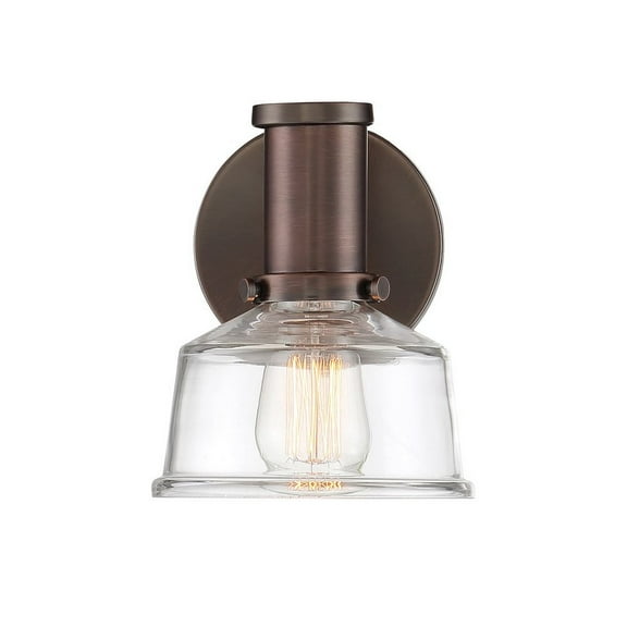 Designers Fountain Carson Satin Copper Bronze 1 Light Wall Sconce, 96501-SCB