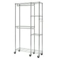 thumbnail image 2 of TRINITY EcoStorage® 41x14x76 Rolling Closet Organizer - Chrome, 2 of 7