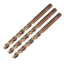 3pcs 5mm Twist Drill w Titanium Coated High Speed Steel Bit HSS M35 CO