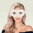 thumbnail image 5 of Unique Bargains 1 Pc Reusable Solid Party Mask White Pulp, 5 of 5