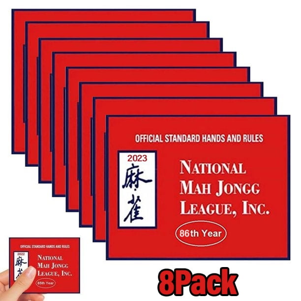 National Mah Jongg League 2023 Large Size Card Mah Jongg Card Official Hands and Rules