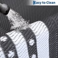 thumbnail image 6 of HIWEAVER Gray/White 9' x 12' Outdoor Rug PP Plastic Straw Woven Waterproof Patio Rug with Border Portable Outside Carpet for Balcony Deck Picnic Garden Decor, 6 of 7