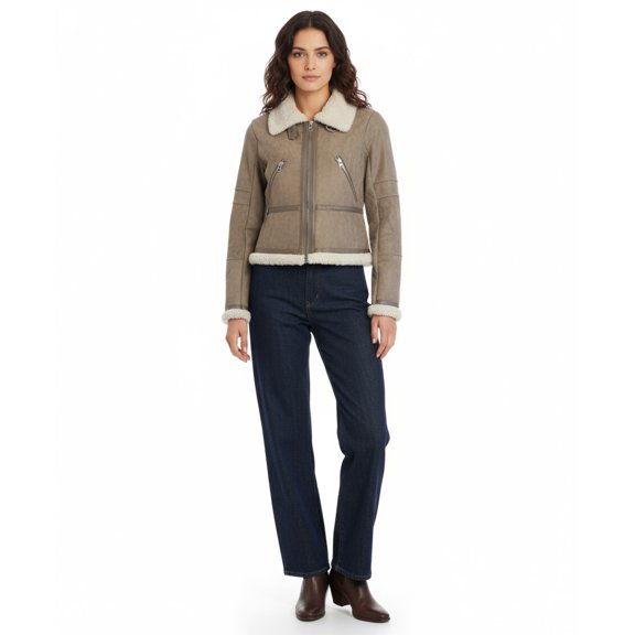 HYFVE Faux Suede Moto Jacket