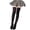 Black, variant on Women's Solid Color Casual Breathable Sweat Absorbent Long Stockings Tights for Women Black