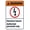 Warning Sign 1, variant on Electrocution Hazard Death Injury Risk Sign 8"x12" - Construction Security Metal for Business Home Garage Street Wall