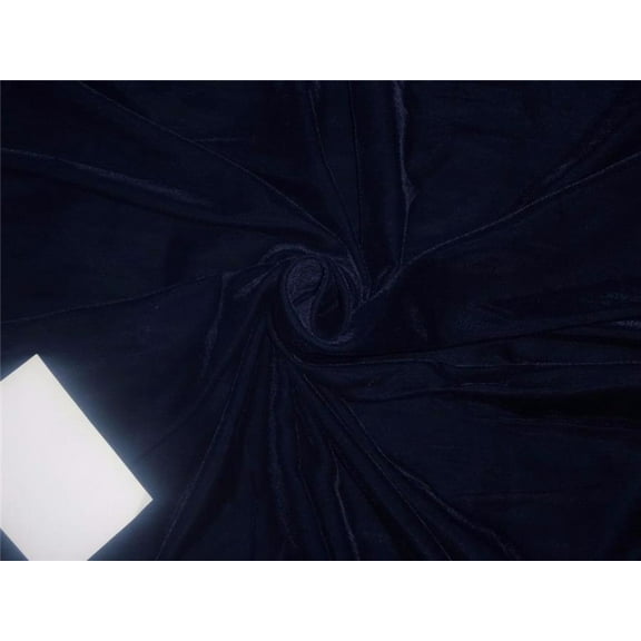 100% Micro Velvet Navy Blue Fabric ~ 44quot; wide [7834]