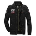 thumbnail image 2 of Chaquetas estilo militar del ejército, abrigo ajustado, chaquetas de invierno informales para hombre, chaquetas abrigadas de alta calidad para hombre, chaquetas de la Fuerza Aérea de EE. UU., 2 of 5