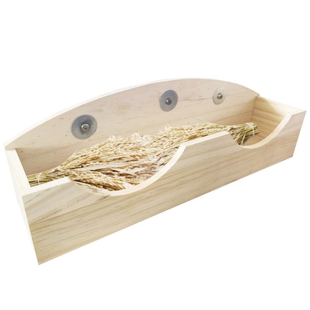 Wooden Rabbit Hay Feeder Hay Feeder for Rabbits, Guinea Pigs, and