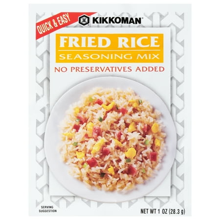 Kikkoman Fried Rice Seasoning Mix Packed Meals, 1 oz, Shelf Stable, Plastic Packet