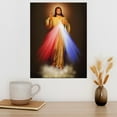 thumbnail image 3 of ADALE Sacred Heart of Jesus I Trust In You Divine Mercy Christian Poster Canvas Wall Art Living Room Wall Art Bedroom Decor Prints Pictures Unframed 11x14 Inch, 3 of 6