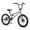Silver, variant on SPATIAL 20" BMX Bicycle,Fits Rider for 4'3" - 5'4", Dual Disc Brakes BMX Bikes,2 Pegs Single Speed Bike