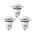 thumbnail image 3 of Flash Deals! Kitchen Cleaning Machine Basin Filter Plastic Basin Filter Universal Bathroom Wash Basin Drain Plug Design Bathroom Sink Plug up Drain Filter, Kitchen Essentials Clearance Sale, 3 of 8