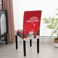 thumbnail image 3 of Guanhe 4Pcs Stretch Removable Washable Dining Room Chair Protector Slipcovers Christmas Decoration/Home Decor Dining Room Seat Cover, 3 of 4