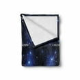 thumbnail image 2 of Constellation Soft Flannel Fleece Throw Blanket, Zodiac Sign Set and Names Group of Stars Cluster Esoteric, Cozy Plush for Indoor and Outdoor Use, 50" x 60", Dark Blue Blue White, by Ambesonne, 2 of 6
