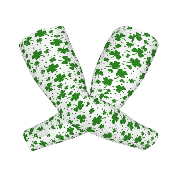 Picia St Patrick's Day4 Arm Sleeves for Men and Women - Tattoo Cover Up UPF 50  Cooling Sports Sleeve for Basketball Golf Football-One Size