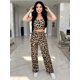 thumbnail image 2 of Conjunto 3 Piezas, Crop Top, Camisa y Pantalón Palazzo, Look Moderno Casual Elegante para Mujer, 2 of 5