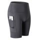 thumbnail image 2 of Pantalones cortos de yoga de cintura alta para mujer Deportes de entrenamiento para correr con bolsillo inclinado, 2 of 5