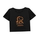 thumbnail image 4 of Camiseta corta suelta para mujer, camiseta recortada para entrenamiento de verano, para uso diario en vacaciones SG, 4 of 7