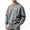 Gray, variant on TKKCS Mens Crew Neck Sweatshirt with Chest Pocket Drop Shoulder Fall Casual Long Sleeve Relaxed Fit Pullover Sweatshirts Blue XL